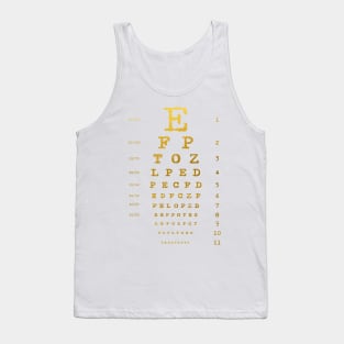 Eye Chart Diagram Tank Top